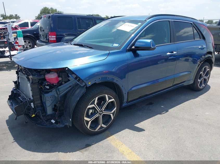 2025 Kia Niro VIN KNDCT3LE2S5227077 IAAI salvage auction — FRONT END, Salvage (Texas), sold $10,250 on 2026-08-20 (photo 2)