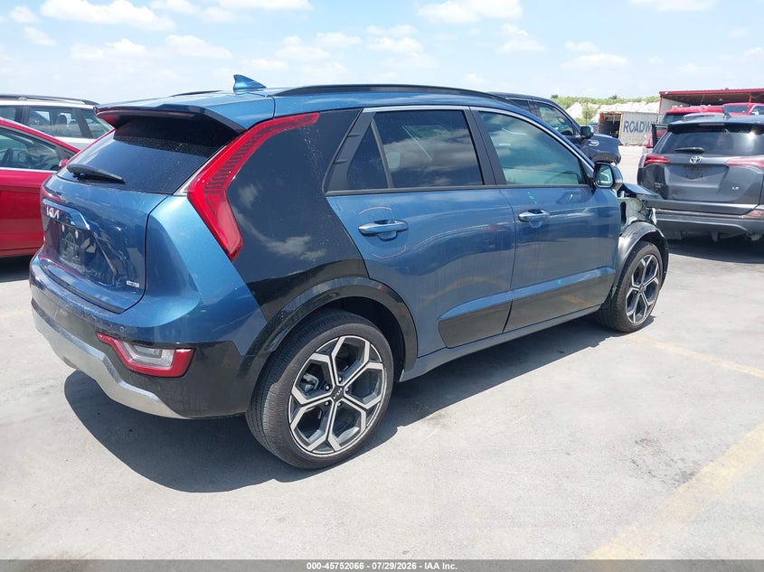 2025 Kia Niro VIN KNDCT3LE2S5227077 IAAI salvage auction — FRONT END, Salvage (Texas), sold $10,250 on 2026-08-20 (photo 4)
