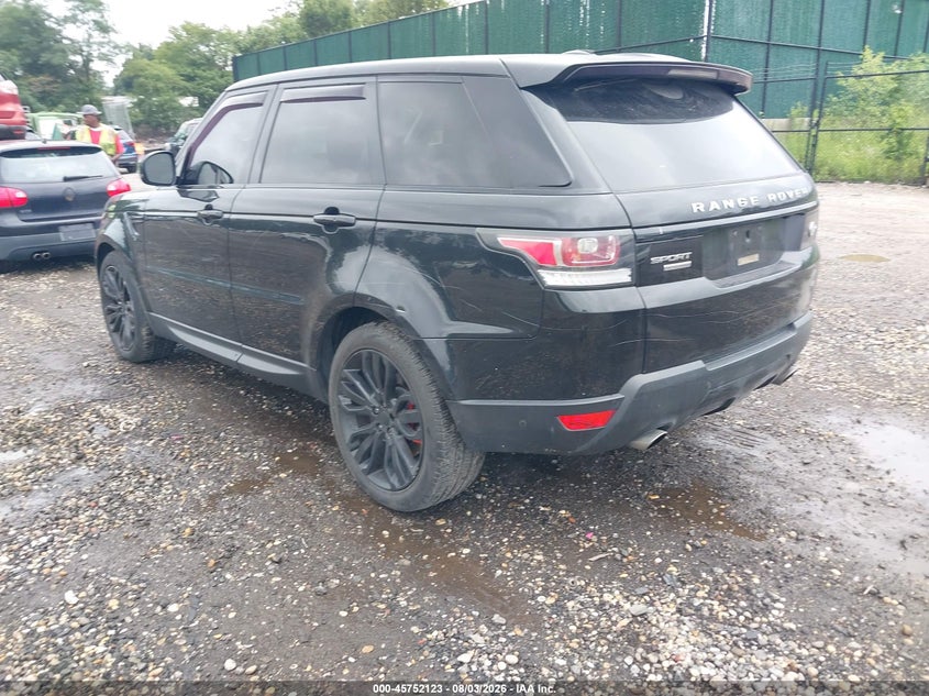 2015 Land rover Range rover sport VIN SALWR2TF1FA504869 IAAI salvage auction — VANDALISM, Wait Title, sold $7,000 on 2026-08-18 (photo 3)