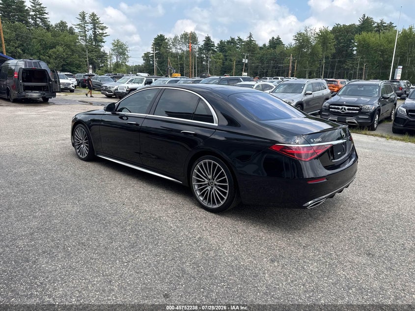 2022 Mercedes-benz S class VIN W1K6G6DB8NA143984 IAAI salvage auction — NORMAL WEAR, Clear (Massachusetts), sold $36,800 on 2026-08-19 (photo 3)