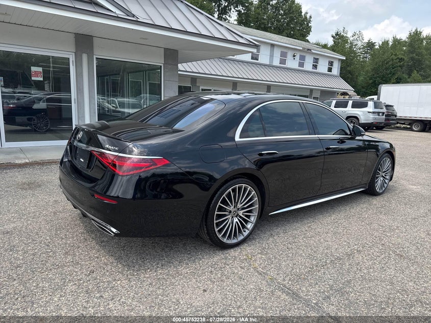 2022 Mercedes-benz S class VIN W1K6G6DB8NA143984 IAAI salvage auction — NORMAL WEAR, Clear (Massachusetts), sold $36,800 on 2026-08-19 (photo 4)