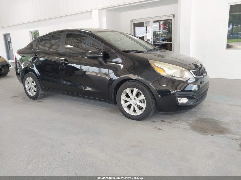 2014 Kia Rio VIN KNADN4A34E6349022 IAAI salvage auction — NORMAL WEAR, Clear (Florida), sold $700 on 2026-08-02 (photo 1)
