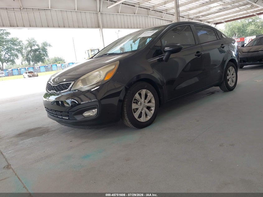 2014 Kia Rio VIN KNADN4A34E6349022 IAAI salvage auction — NORMAL WEAR, Clear (Florida), sold $700 on 2026-08-02 (photo 2)
