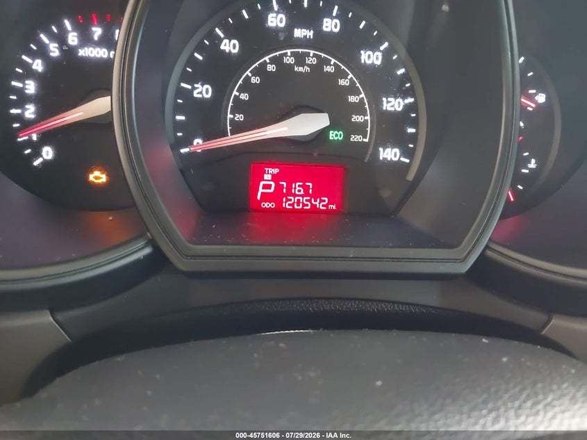 2014 Kia Rio VIN KNADN4A34E6349022 IAAI salvage auction — NORMAL WEAR, Clear (Florida), sold $700 on 2026-08-02 (photo 7)