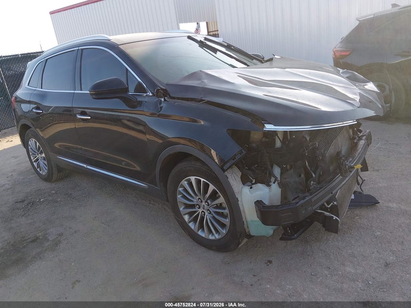 2016 Lincoln Mkx VIN 2LMTJ6KR2GBL76572 IAAI salvage auction — FRONT END, Wait Title, sold $650 on 2026-09-22 (photo 1)