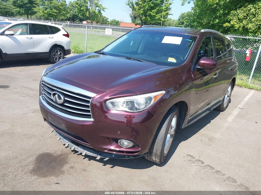 2013 Infiniti Jx VIN 5N1AL0MM1DC302079 IAAI salvage auction — RIGHT REAR, Salvage Title, sold $325 on 2026-09-09 (photo 2)