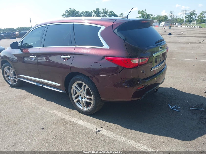 2013 Infiniti Jx VIN 5N1AL0MM1DC302079 IAAI salvage auction — RIGHT REAR, Salvage Title, sold $325 on 2026-09-09 (photo 3)