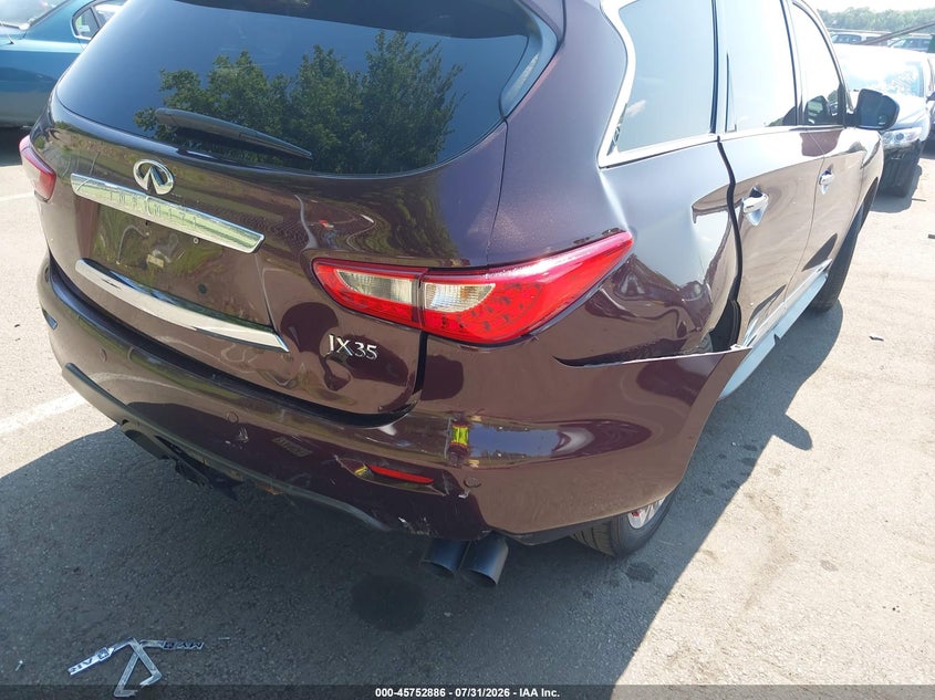 2013 Infiniti Jx VIN 5N1AL0MM1DC302079 IAAI salvage auction — RIGHT REAR, Salvage Title, sold $325 on 2026-09-09 (photo 6)