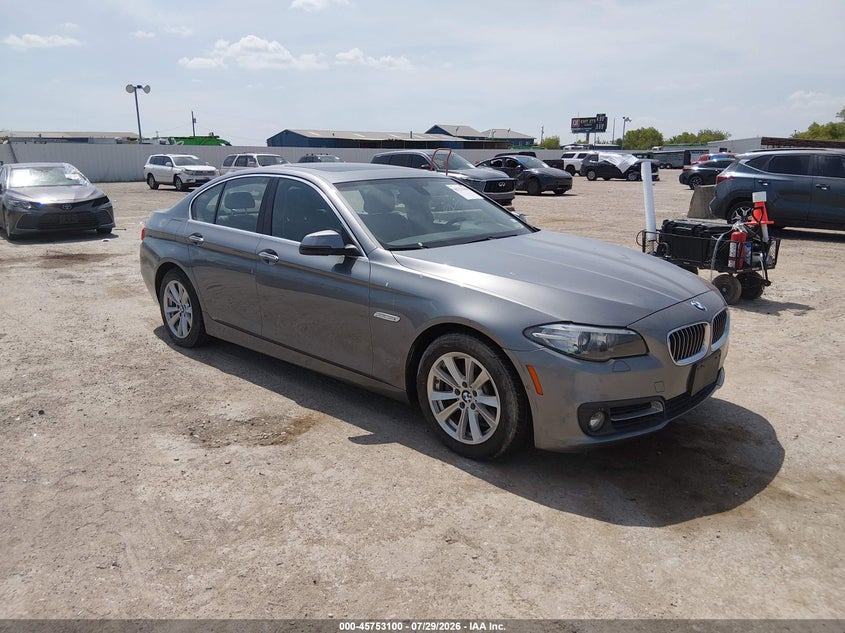 2016 BMW 5er VIN WBA5A5C50GG349567 IAAI salvage auction — NORMAL WEAR, Original (Texas), sold $1,500 on 2026-08-02 (photo 1)