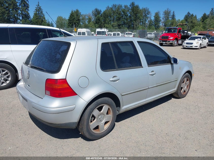 2000 Volkswagen Golf VIN WVWGA21J0YW515832 IAAI salvage auction — NORMAL WEAR, Clear (Washington), sold $175 on 2026-08-12 (photo 4)