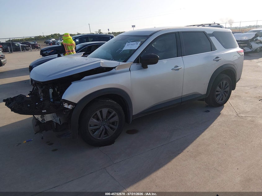 2025 Nissan Pathfinder VIN 5N1DR3AA3SC283216 IAAI salvage auction — FRONT END, Salvage Title, sold $8,100 on 2026-08-21 (photo 2)