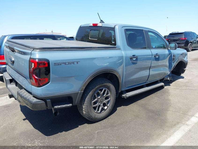2024 Ford Ranger VIN 1FTER4GHXRLE26496 IAAI salvage auction — RIGHT FRONT, Wait Title, sold $9,100 on 2026-08-22 (photo 4)