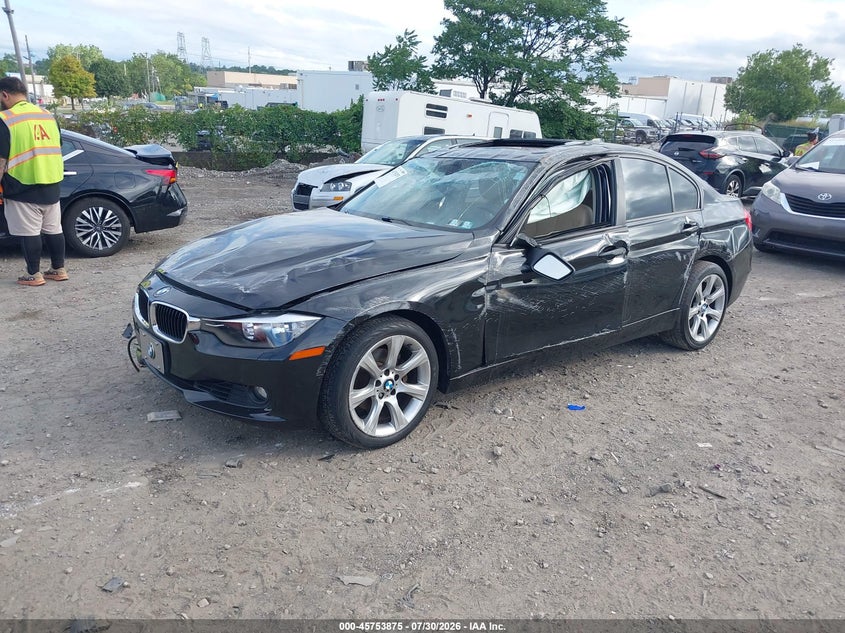 2015 BMW 3er VIN WBA3B5C59FF960075 IAAI salvage auction — ROOF, Wait Title, sold $1,500 on 2026-08-21 (photo 2)