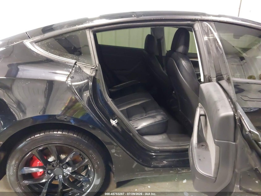 2022 Tesla Model 3 VIN 5YJ3E1EC3NF331803 IAAI salvage auction — LEFT REAR, Salvage (Nebraska), sold $10,900 on 2026-08-24 (photo 8)