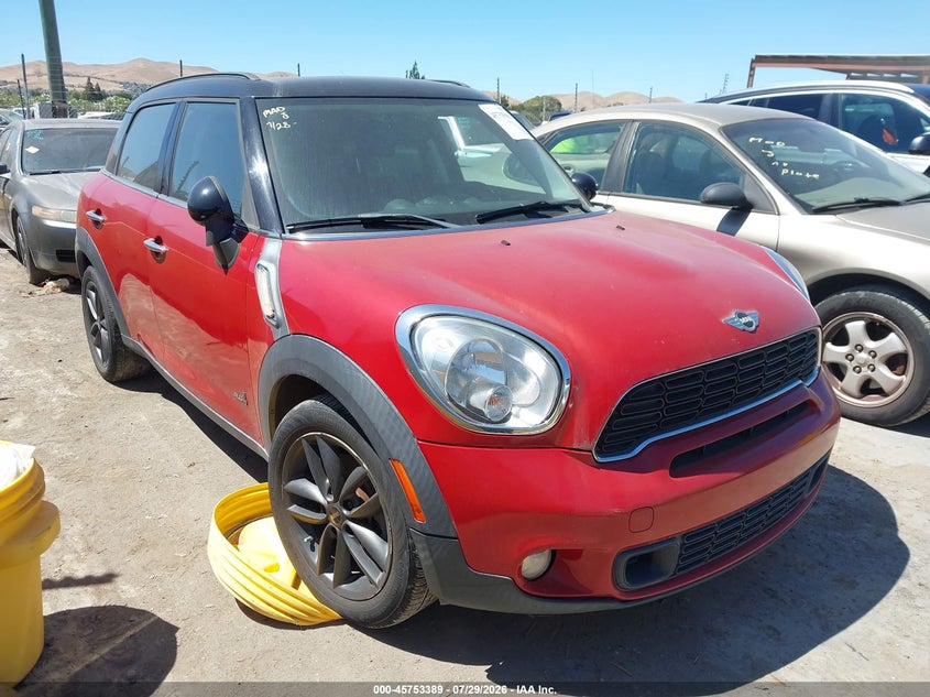 2013 Mini Countryman VIN WMWZC5C51DWP32057 IAAI salvage auction — NORMAL WEAR, Clear - Dealer Only (California), sold $1,000 on 2026-08-20 (photo 1)