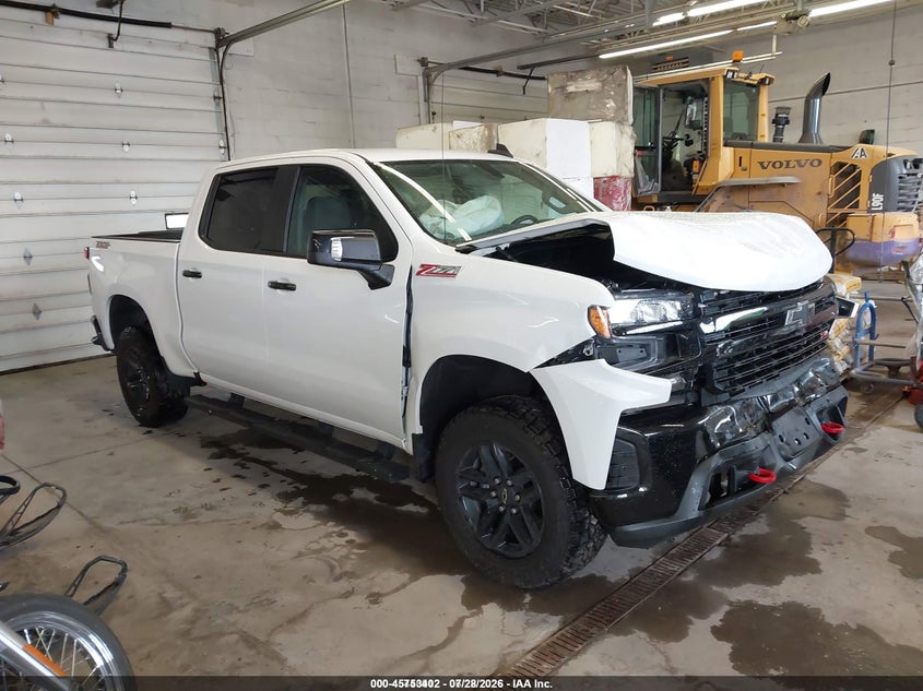 2021 Chevrolet Silverado 1500 VIN 1GCPYFED0MZ202019 IAAI salvage auction — FRONT END, Clear (New York), sold $7,700 on 2026-07-30 (photo 1)
