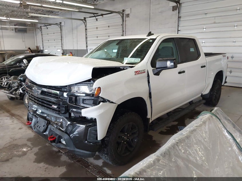 2021 Chevrolet Silverado 1500 VIN 1GCPYFED0MZ202019 IAAI salvage auction — FRONT END, Clear (New York), sold $7,700 on 2026-07-30 (photo 2)