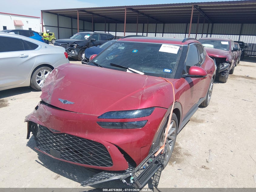 2023 Genesis Gv60 VIN KMUKCDTC4PU013802 IAAI salvage auction — FRONT END, Salvage Title, sold $8,600 on 2026-10-15 (photo 2)