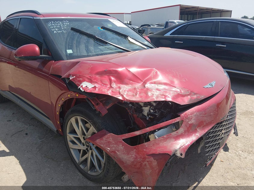 2023 Genesis Gv60 VIN KMUKCDTC4PU013802 IAAI salvage auction — FRONT END, Salvage Title, sold $8,600 on 2026-10-15 (photo 6)