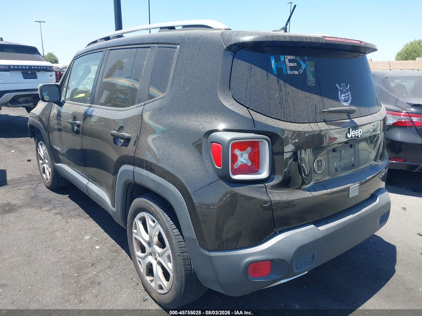 2016 Jeep Renegade VIN ZACCJADT2GPC71246 IAAI salvage auction — FRONT END, Salvage Title, sold $1,450 on 2026-08-16 (photo 3)