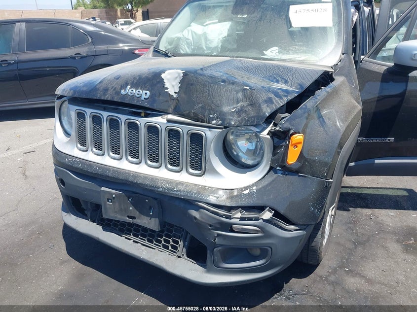 2016 Jeep Renegade VIN ZACCJADT2GPC71246 IAAI salvage auction — FRONT END, Salvage Title, sold $1,450 on 2026-08-16 (photo 6)
