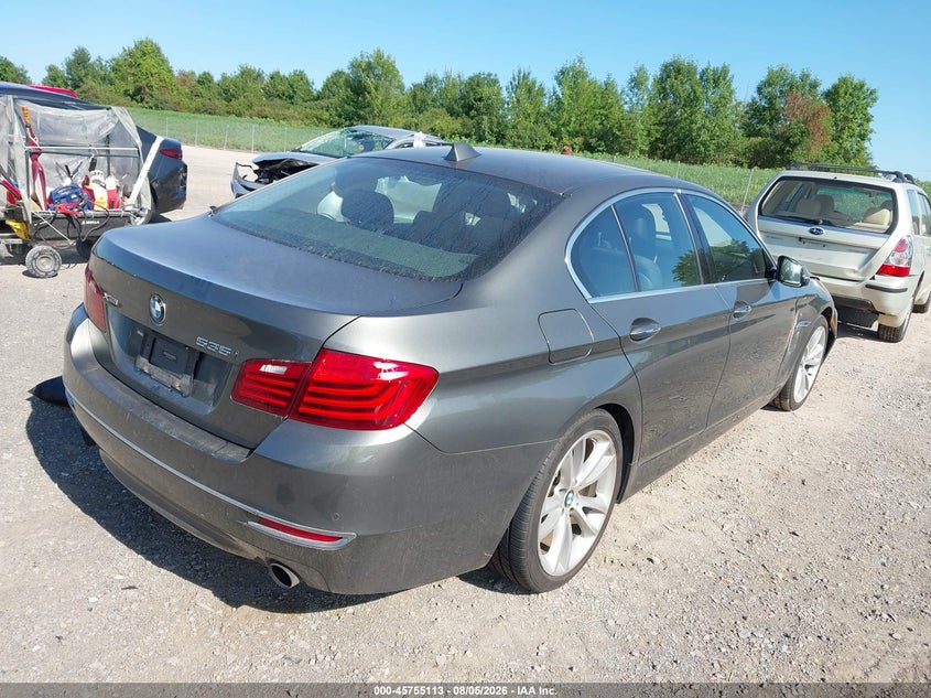 2014 BMW 5er VIN WBA5B3C59ED539304 IAAI salvage auction — FRONT END, Mv-907A (New York), sold $2,200 on 2026-08-13 (photo 4)