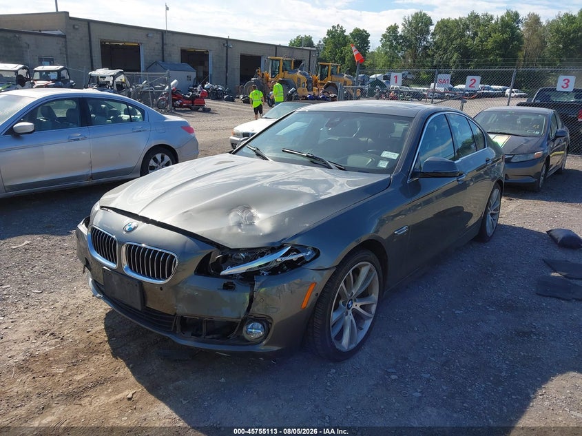 2014 BMW 5er VIN WBA5B3C59ED539304 IAAI salvage auction — FRONT END, Mv-907A (New York), sold $2,200 on 2026-08-13 (photo 6)