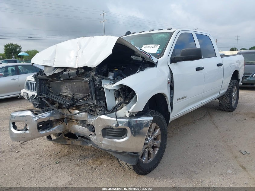 2022 Ram 2500 VIN 3C6UR5CLXNG220654 IAAI salvage auction — FRONT END, Salvage (Texas), sold $8,500 on 2026-08-23 (photo 2)