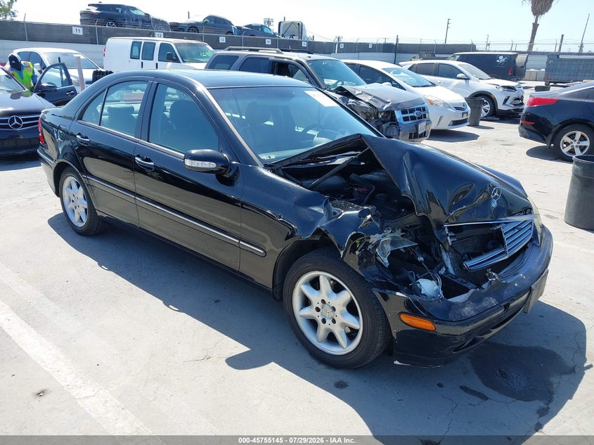 2003 Mercedes-benz C class VIN WDBRF61J03F376178 IAAI salvage auction — FRONT END, Salvage (California), sold $300 on 2026-08-12 (photo 1)