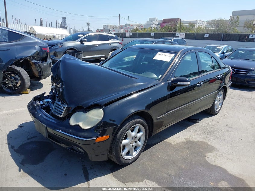 2003 Mercedes-benz C class VIN WDBRF61J03F376178 IAAI salvage auction — FRONT END, Salvage (California), sold $300 on 2026-08-12 (photo 2)