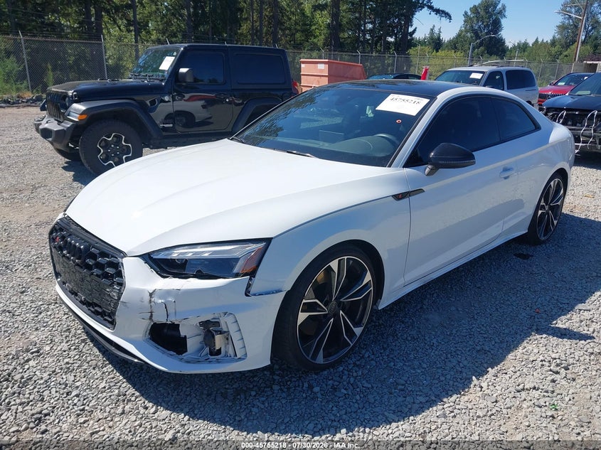 2024 Audi S5 VIN WAUP4AF52RA013557 IAAI salvage auction — FRONT END, Wait Title, sold $28,550 on 2026-09-30 (photo 2)