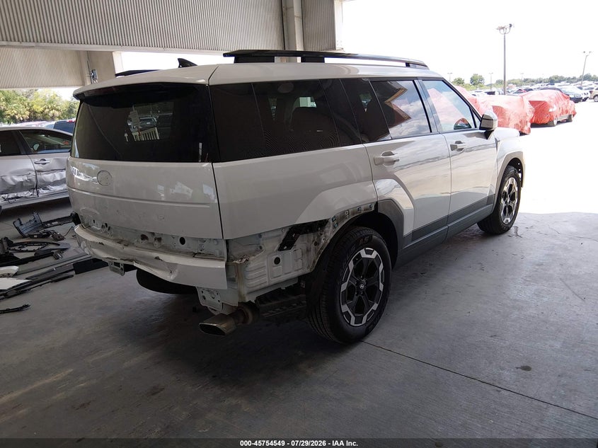 2024 Hyundai Santa fe VIN 5NMP24GL6RH005605 IAAI salvage auction — FRONT & REAR, Salvage Title, sold $9,700 on 2026-08-26 (photo 4)