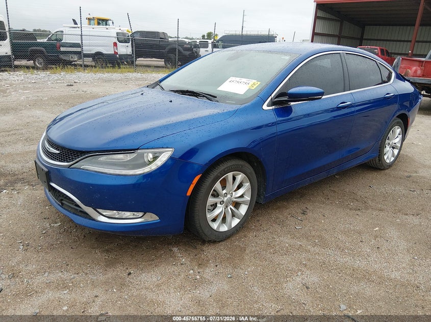 2015 Chrysler 200 VIN 1C3CCCCG0FN510136 IAAI salvage auction — REAR END, Certificate Of Title (Nebraska), sold $1,450 on 2026-08-26 (photo 2)