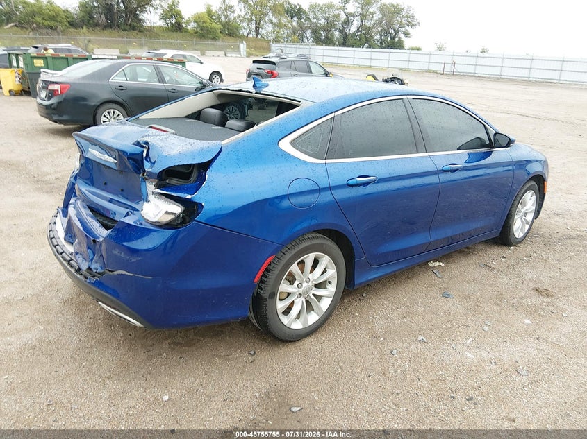 2015 Chrysler 200 VIN 1C3CCCCG0FN510136 IAAI salvage auction — REAR END, Certificate Of Title (Nebraska), sold $1,450 on 2026-08-26 (photo 4)