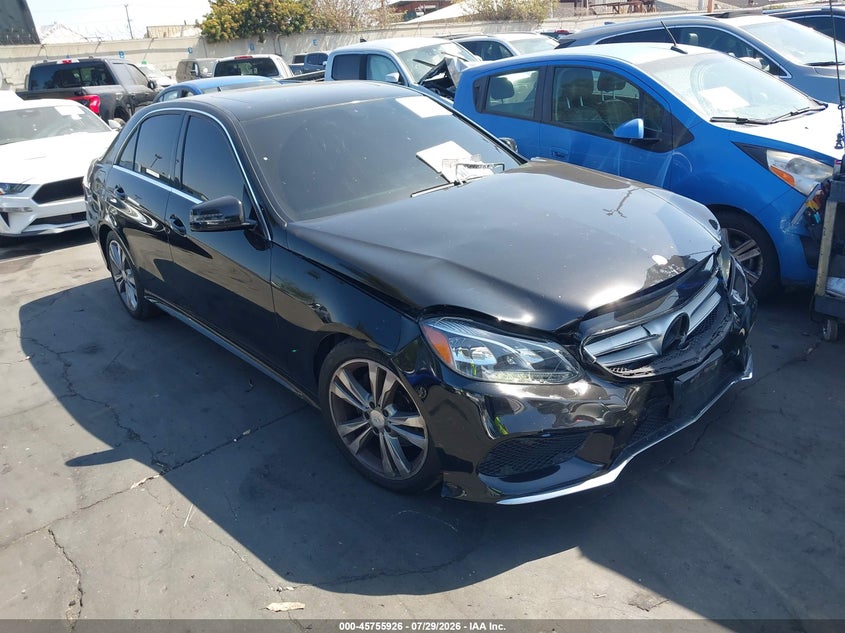 2014 Mercedes-benz E-klasse VIN WDDHF5KB3EB046825 IAAI salvage auction — FRONT END, Salvage Certificate (California), sold $1,050 on 2026-08-19 (photo 1)