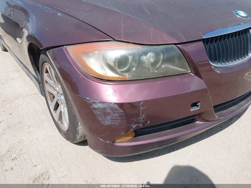 2007 BMW 3 series VIN WBAVA33557PV67072 IAAI salvage auction — NORMAL WEAR, Original (Texas), sold $200 on 2026-08-03 (photo 6)