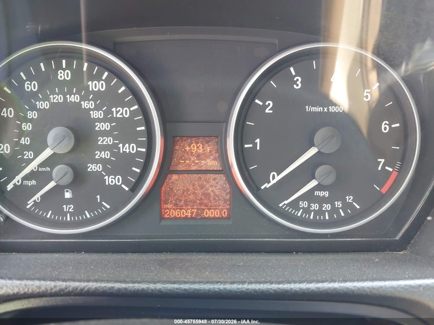 2007 BMW 3 series VIN WBAVA33557PV67072 IAAI salvage auction — NORMAL WEAR, Original (Texas), sold $200 on 2026-08-03 (photo 7)