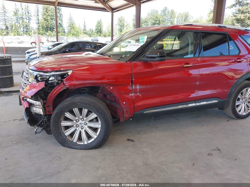 2020 Ford Explorer VIN 1FMSK8FH4LGD06866 IAAI salvage auction — LEFT SIDE, Salvage Title, sold $6,000 on 2026-09-02 (photo 6)