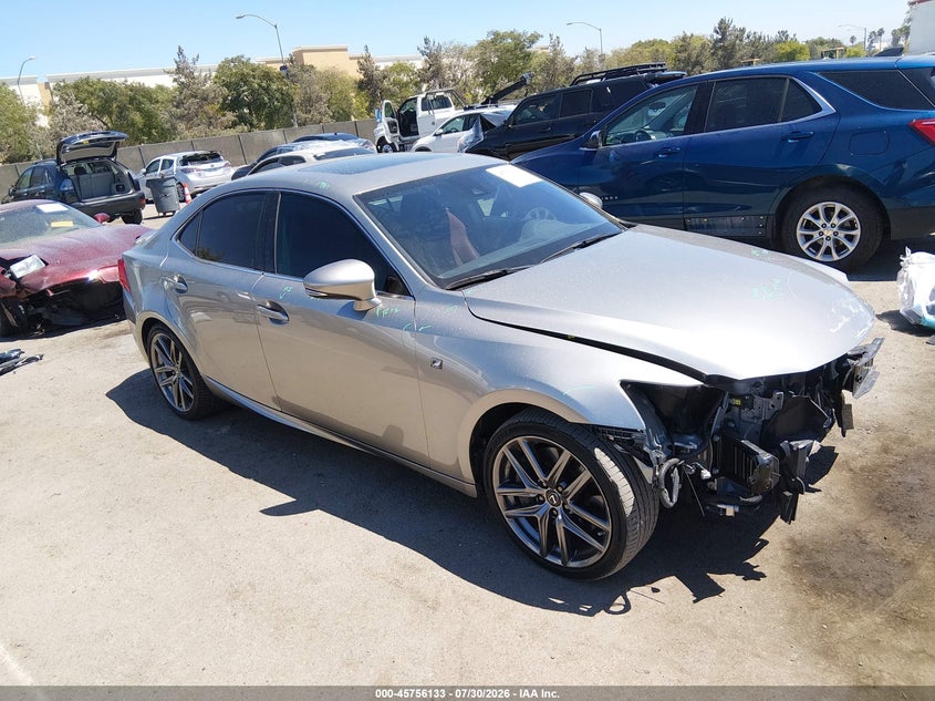2019 Lexus Is VIN JTHBA1D24K5098364 IAAI salvage auction — FRONT END, Salvage Title, sold $7,700 on 2026-08-30 (photo 1)