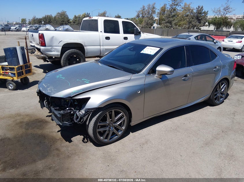 2019 Lexus Is VIN JTHBA1D24K5098364 IAAI salvage auction — FRONT END, Salvage Title, sold $7,700 on 2026-08-30 (photo 2)