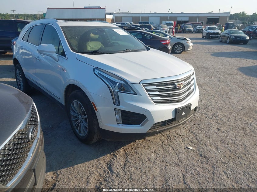 2017 Cadillac XT5 VIN 1GYKNBRS8HZ242496 IAAI salvage auction — Hail, Clear, sold $3,250 on 2026-10-14 (photo 1)