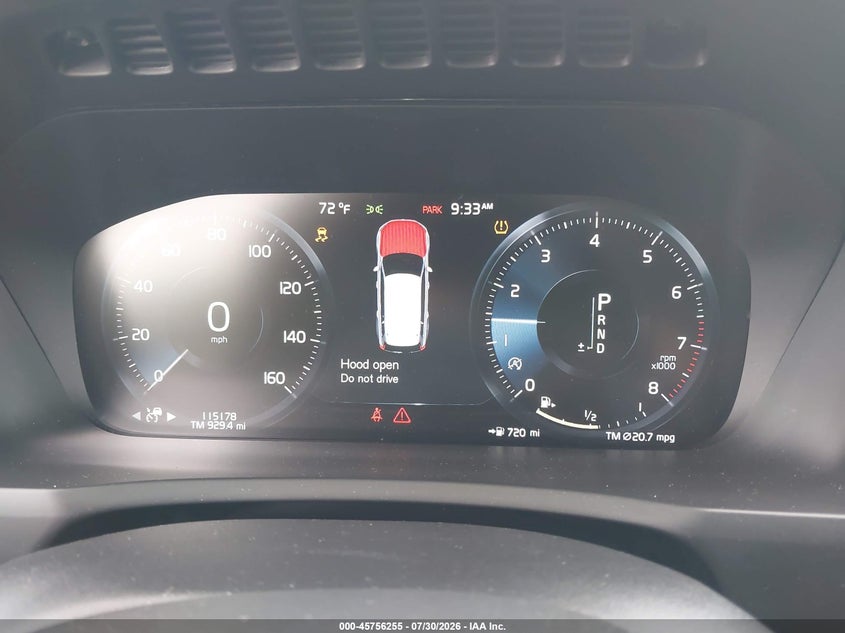 2018 Volvo Xc90 VIN YV4A22PKXJ1321201 IAAI salvage auction — FRONT END, Salvage Title, sold $7,725 on 2026-09-03 (photo 7)