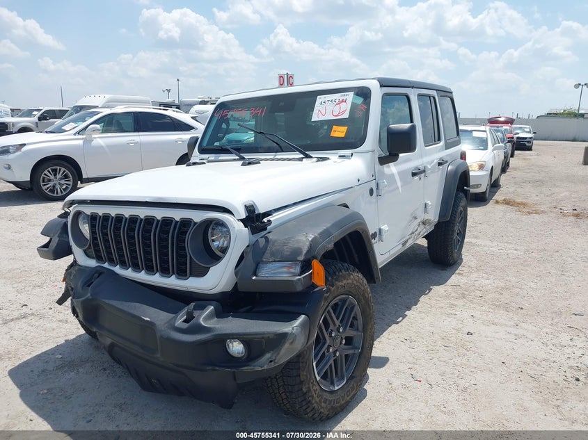2025 Jeep Wrangler / VIN 1C4PJXDN3SW505833 IAAI salvage auction — FRONT END, Wait Title, sold $8,100 on 2026-10-22 (photo 2)