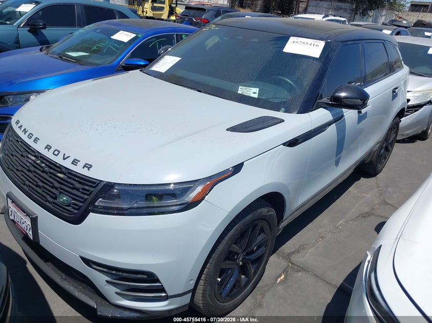 2026 Land rover Range rover velar VIN SALYL2EX1TA814144 IAAI salvage auction — REAR END, Salvage Title, sold $27,450 on 2026-09-16 (photo 2)