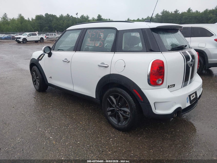 2012 Mini VIN WMWZC5C58CWM12040 IAAI salvage auction — NORMAL WEAR, Salvage Title, sold $1,475 on 2026-08-10 (photo 3)