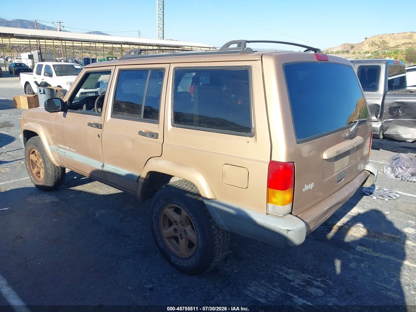 1999 Jeep Cherokee VIN 1J4FT68S7XL553158 IAAI salvage auction — NORMAL WEAR, Clear - Dealer Only (California), sold $825 on 2026-08-02 (photo 3)