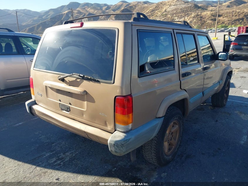 1999 Jeep Cherokee VIN 1J4FT68S7XL553158 IAAI salvage auction — NORMAL WEAR, Clear - Dealer Only (California), sold $825 on 2026-08-02 (photo 4)