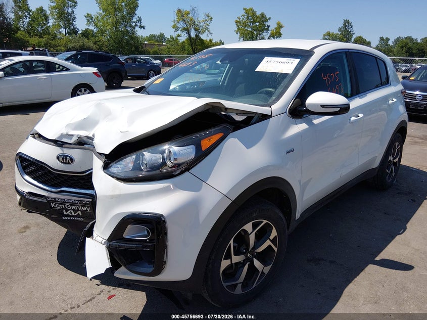 2021 Kia Sportage VIN KNDPMCAC8M7920033 IAAI salvage auction — FRONT END, Wait Title, sold $3,575 on 2026-09-12 (photo 2)