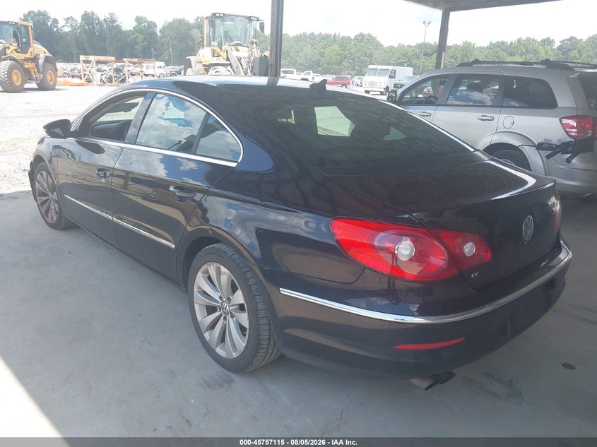 2012 Volkswagen Cc VIN WVWMN7AN3CE500666 IAAI salvage auction — FRONT END, Salvage (Georgia), sold $350 on 2026-09-11 (photo 3)
