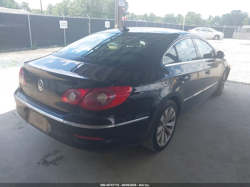 2012 Volkswagen Cc VIN WVWMN7AN3CE500666 IAAI salvage auction — FRONT END, Salvage (Georgia), sold $350 on 2026-09-11 (photo 4)